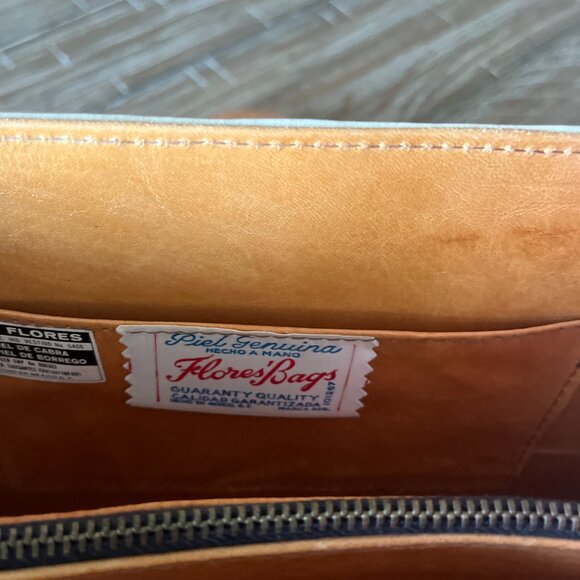 Vintage Flores Leather Handbag - Picture 7 of 7